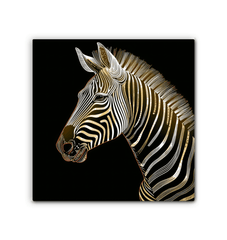 Sunset Silhouette Zebra Canvas - Beyond T-shirts