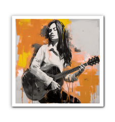 Tranquil Melody Minimalist Abstract Wrapped Canvas