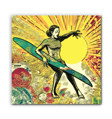 Surfing 1 11 Wrapped Canvas - Beyond T-shirts