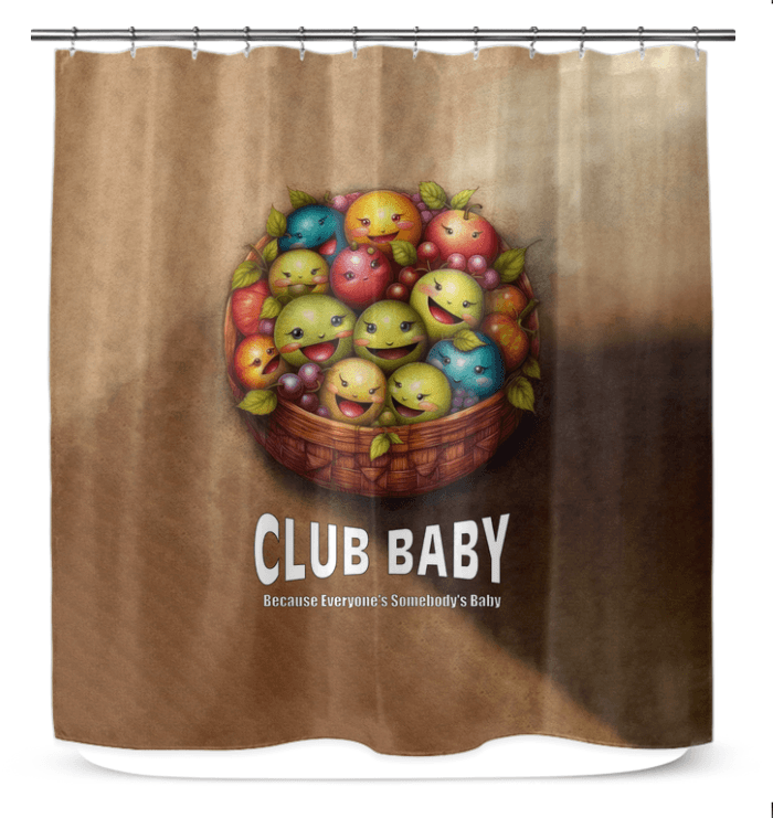 Elegant CB3-135 shower curtain displayed in a modern bathroom setting