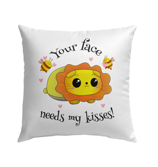 Needs My Kisses Outdoor Pillow