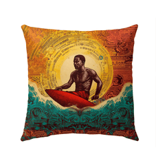 Surfing Serenity Patio Pillow - Beyond T-shirts