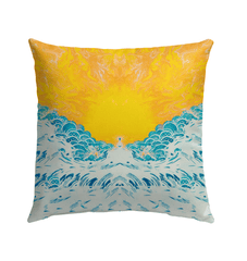 Wave Serenity Patio Pillow - Beyond T-shirts