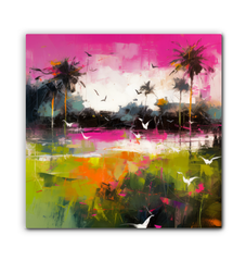 Lakeside Retreat Landscape Wrapped Canvas