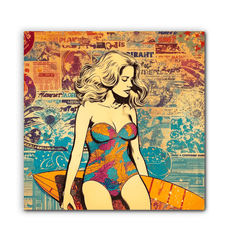 Surfing 1 23 Wrapped Canvas - Beyond T-shirts