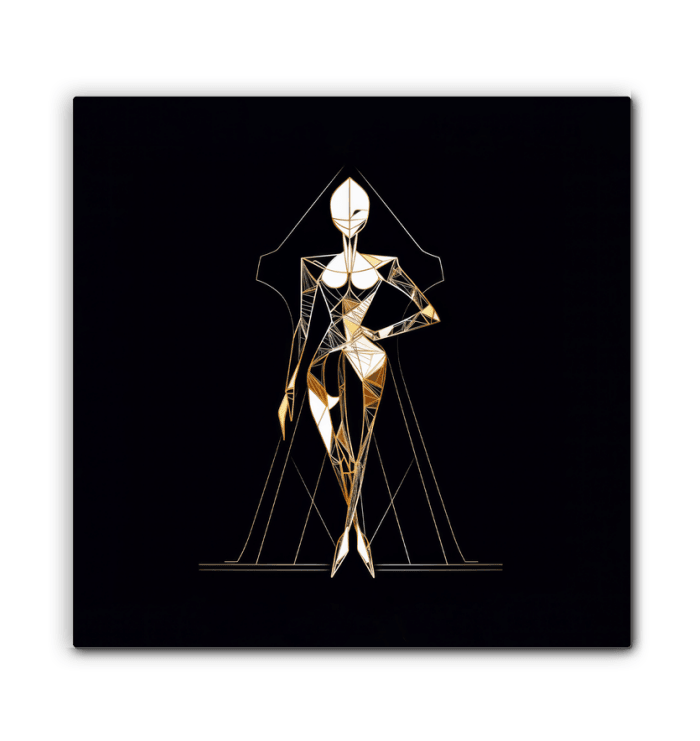 Couture Fashion Illustration Canvas - Beyond T-shirts