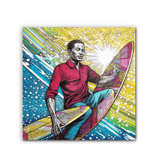 Detailed texture of Surfing 5 20 Canvas art