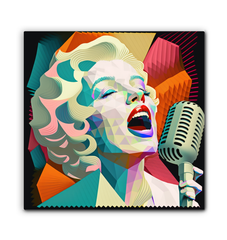 Blues Soul Wrapped Canvas