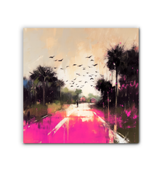 Sunrise Over the Horizon Wrapped Canvas
