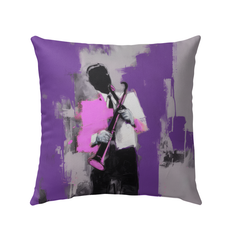 Serene Abstract Outdoor Pillow