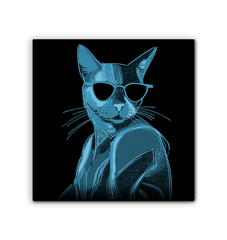 Mystical Cat Encounter Canvas Art - Beyond T-shirts