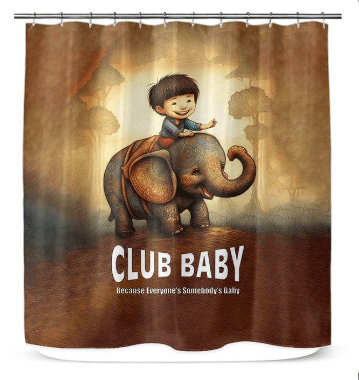 CB6 33 waterproof shower curtain in elegant design for modern bathrooms.
