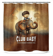 CB6 33 waterproof shower curtain in elegant design for modern bathrooms.
