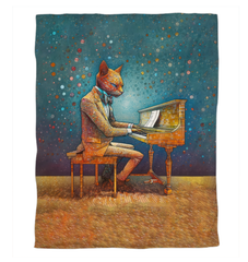 Cat's Dreamy Moonlight Duvet Cover