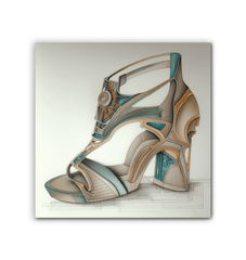 Designs from Beyond - Futuristic Shoe Canvas - Beyond T-shirts