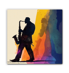 Bluesy Night - Jazz Music Canvas Artwork - Beyond T-shirts