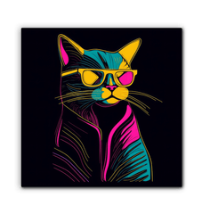 Whiskered Wonder Canvas - Beyond T-shirts