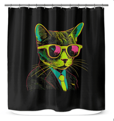 Paws and Whiskers Shower Curtain - Beyond T-shirts