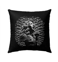 Backyard Beats Outdoor Pillow