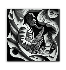 Music speaks without words Wrapped Canvas