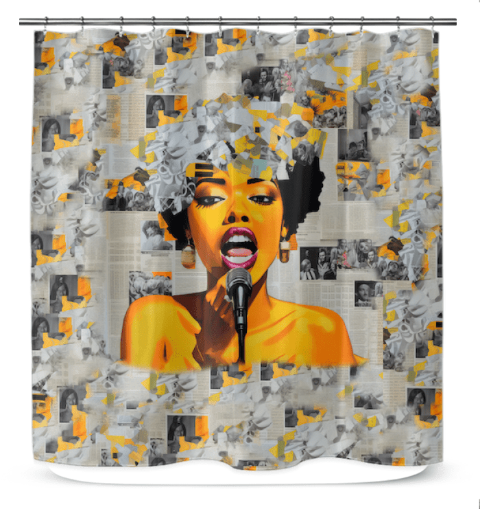 Whimsical Whistle Shower Curtain - Beyond T-shirts