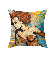 Elegant Surfing 5 24 Indoor Pillow with a chic coastal pattern for a serene home atmosphere.