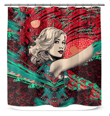 Wave Rider's Bliss Shower Curtain - Beyond T-shirts