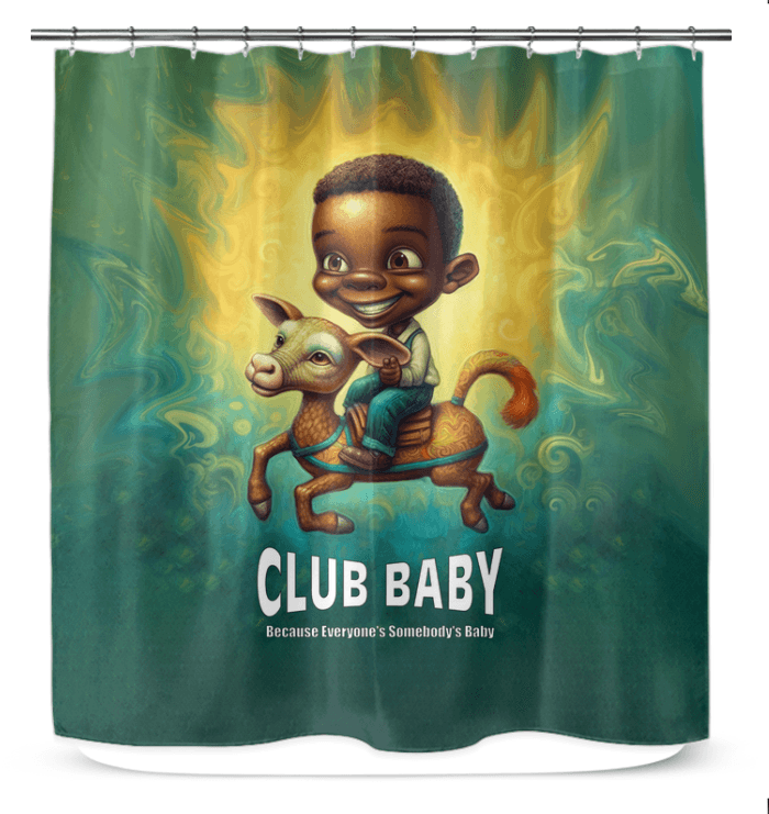 Elegant CB6-03 shower curtain with waterproof design enhancing bathroom decor.