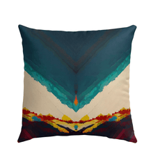 Vibrant and durable SurArt 116 pillow, ideal for outdoor lounging and decorative flair.