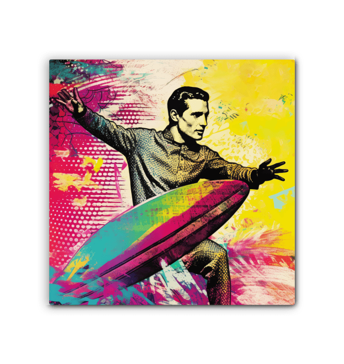 Surfing 1 06 Wrapped Canvas - Beyond T-shirts