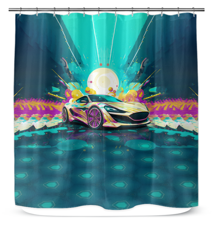 Snowy Sojourn Shower Curtain