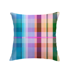 Interior shot featuring the Psychedelic Prism Indoor Pillow, infusing the space with artistic energy and modern charm.