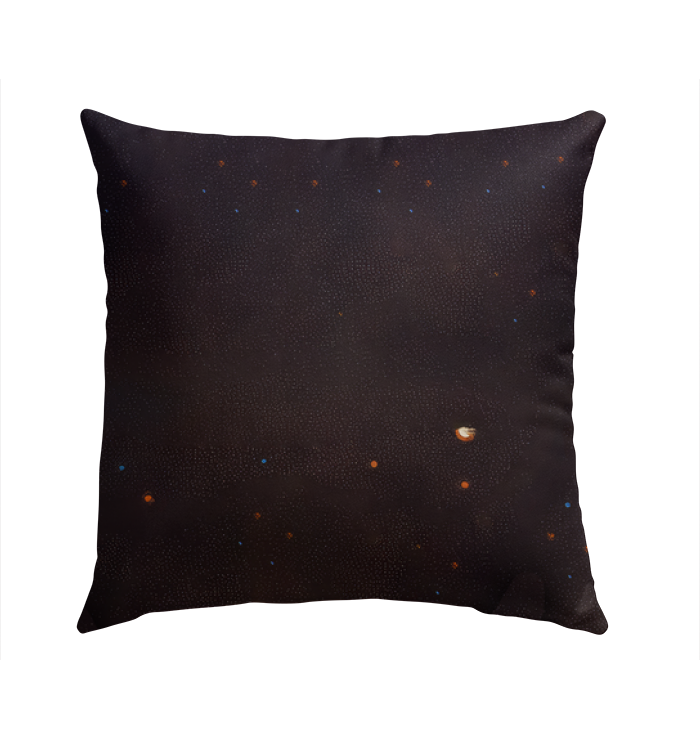 Cow's Serene Pasture Outdoor Pillow