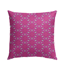 Colorful Medallion pattern on weather-resistant outdoor pillow