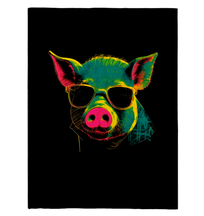 Pink Piglet Dreams Sherpa Blanket - Beyond T-shirts