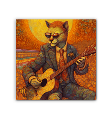 Kitty Cat Serenity Wrapped Canvas