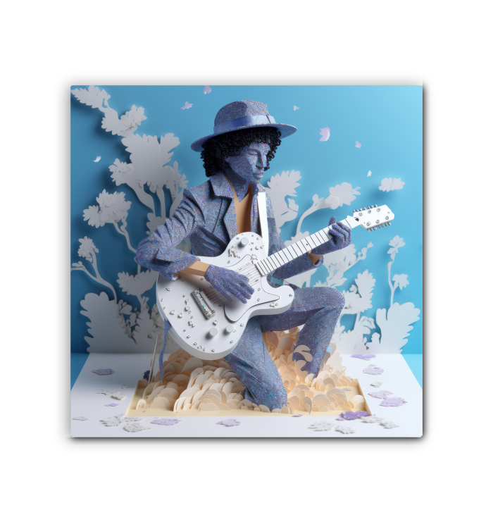 High-quality wrapped canvas featuring cosmic color explosion