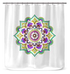 Mandala Blossom Shower Drapes - Beyond T-shirts