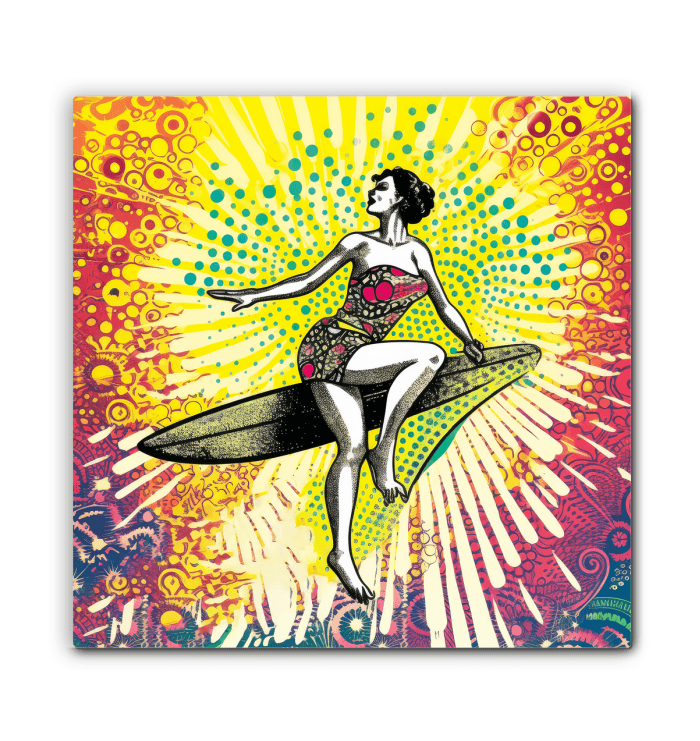 Surfing 1 13 Wrapped Canvas - Beyond T-shirts