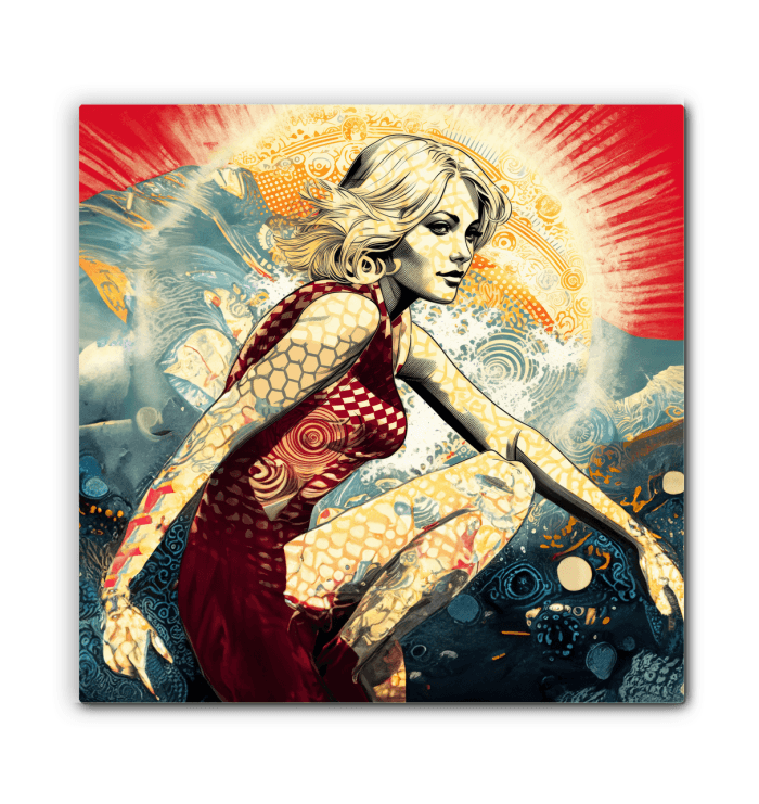 Surfing Odyssey Canvas Art Print - Beyond T-shirts