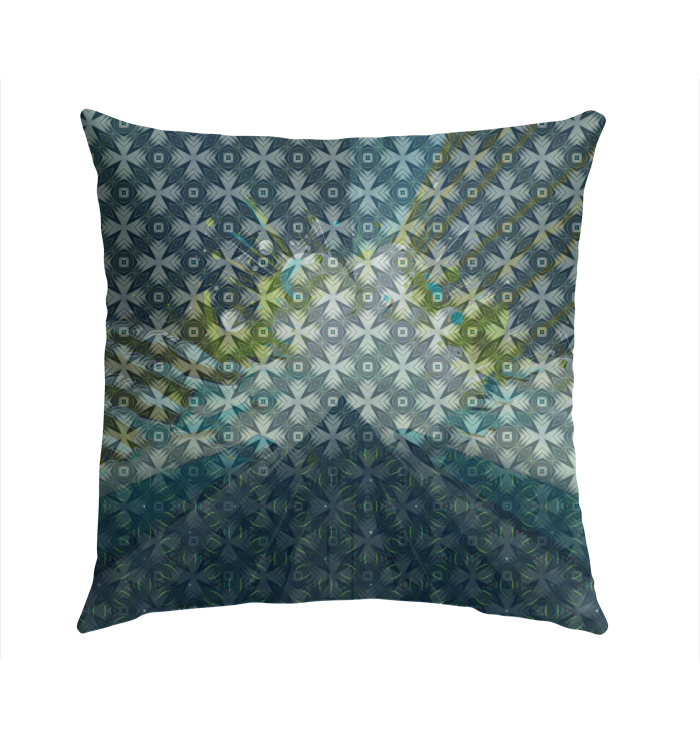 Blue Sedan Bliss Outdoor Pillow