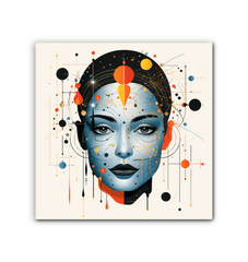 Abstract Portraits of Strength: Women's Canvas - Beyond T-shirts