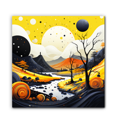 Tranquil Tropical Tapestry Beach Landscape Canvas