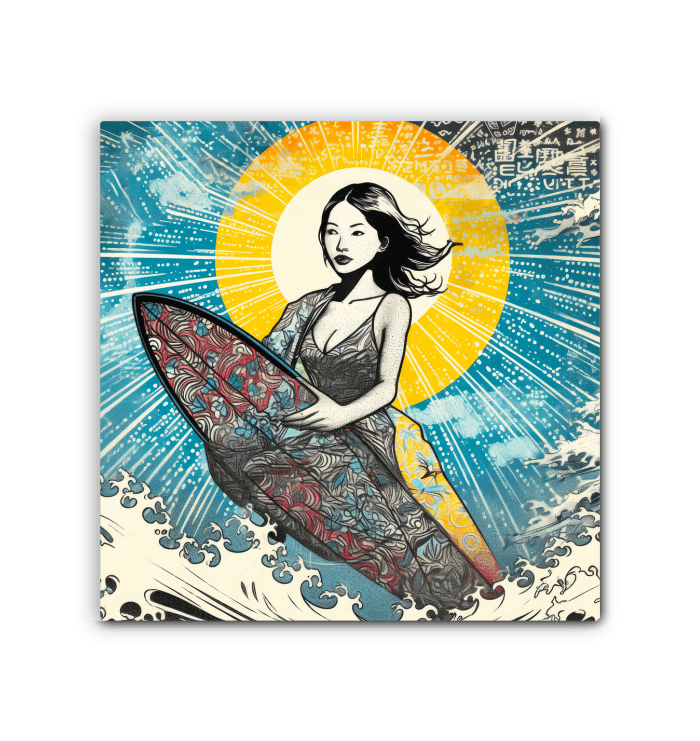 Surfing 1 40 Wrapped Canvas - Beyond T-shirts