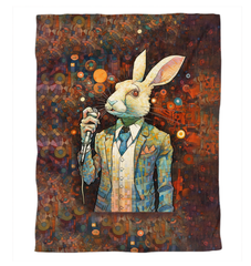 Rabbit's Enchanted Meadow Duvet Cover