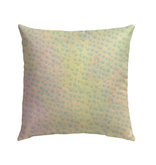 Cat themed garden pillow with floral design