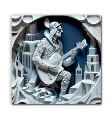 Sonic Spectrum Wrapped Canvas