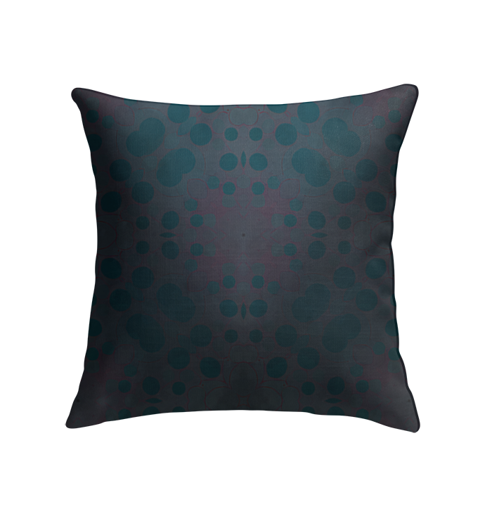 Colorful wildflower print on comfortable indoor pillow for home decor