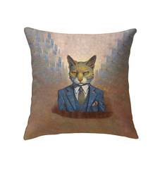 Living room decor featuring Playful Kittens Indoor Pillow