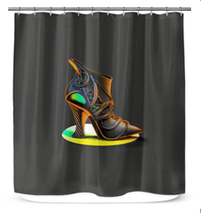 TechTread Futuristic Shoe Shower Curtain - Beyond T-shirts